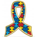 Logo Branded Autism Puzzle Pin NOW