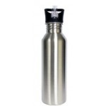 25 Oz. Stainless Steel Wide Mouth Water Bottle w/ clear Sip Spout with Logo
