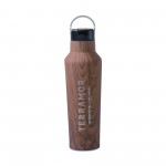 CORKCICLE Sport Canteen - 20 Oz. - Walnut with Logo