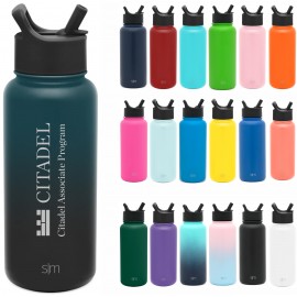 Simple Modern 32 fl oz Stainless Steel Summit Water Bottle with Silicone  Straw Lid