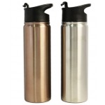 24 Oz. Stainless Steel Vacuum Insulated bottle with Flip Closure with Logo