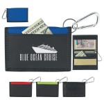 Logo Branded Wallet With Carabiner