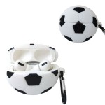 Silicone Soccer Airpods Case with Keyring with Logo
