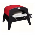 Cuisinart Outdoors Pizza Oven - Black-Red with Logo