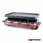 Swissmar Classic Raclette 8 Person Party Grill - Red with Logo