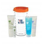 Aloe Up Travel Tumbler with White Collection Sunscreen Logo Branded