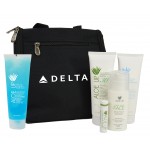 Custom Imprinted Aloe Up Men's Dopp Kit with White Collection Sunscreen