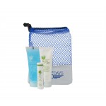 Custom Imprinted Aloe Up Small Mesh Bag with White Collection Sunscreen