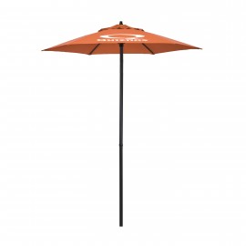 6' Shadetek Series Patio Umbrella with Printed Olefin Cover with Logo