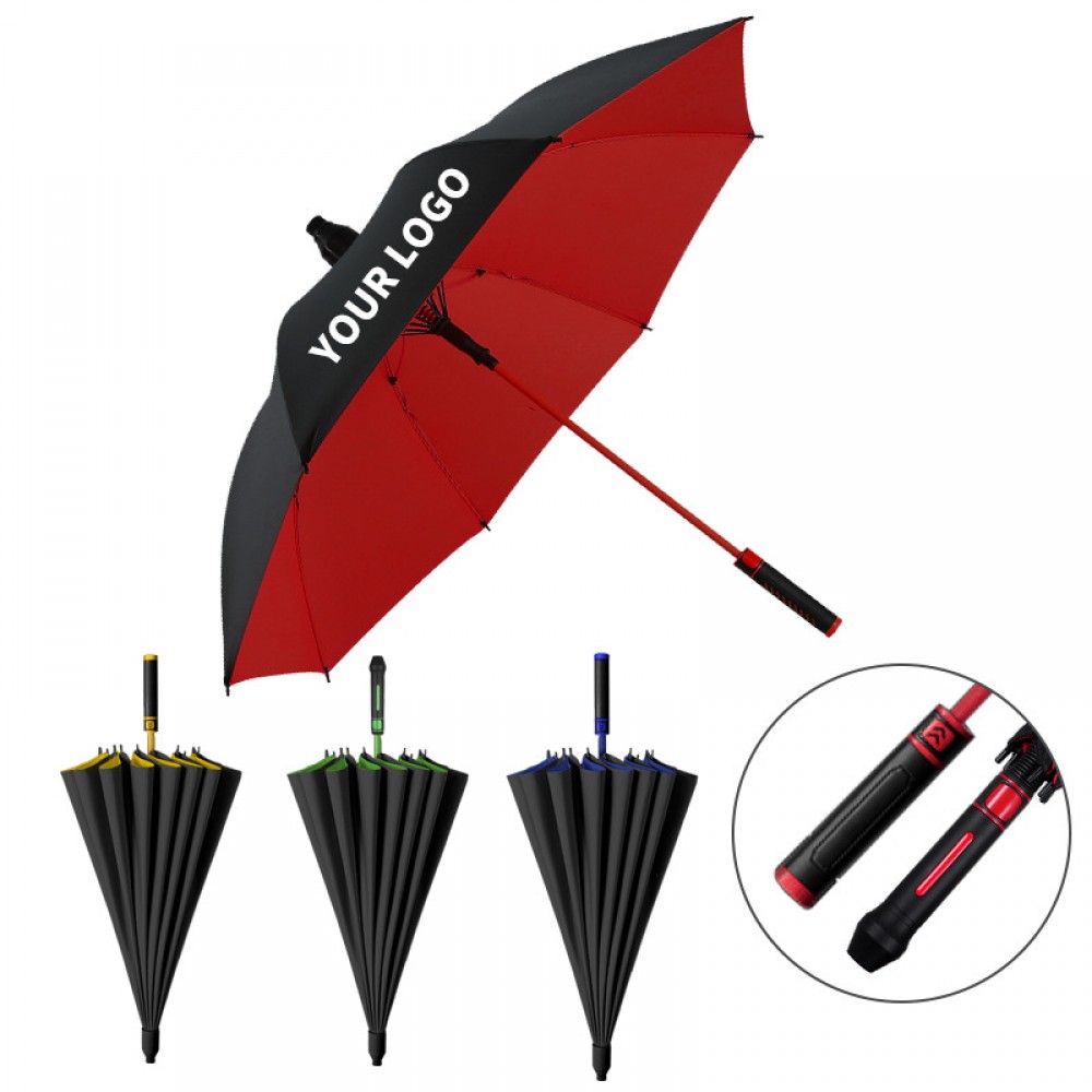 Personalized 48" Arc Manual Open Two-Tone Inversion Umbrella