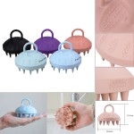 Circular Massager Silicone Shampoo Scrubber Head Massager Hair Scrubber Brush Custom Imprinted