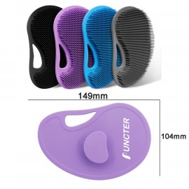 Oval Silicone Body Scrubber Shower Brush Body Exfoliator Body Cleansing Custom Imprinted