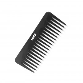 Wide-Tooth Hair Comb Logo Branded