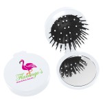 Brush And Mirror Compact Logo Branded