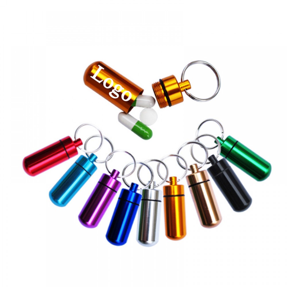 Pill Container Key tag