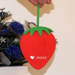 Strawberry Silicone Key Holder Custom Imprinted