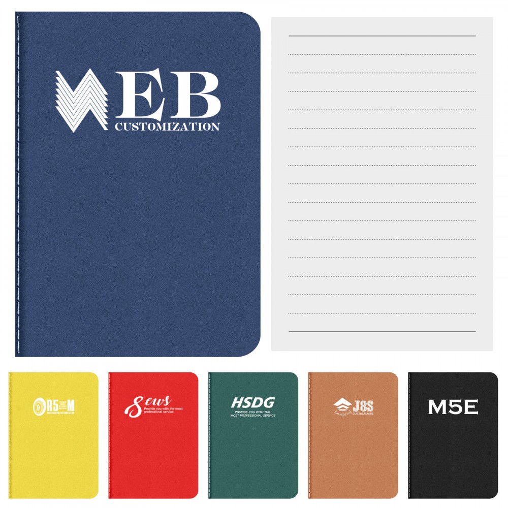 A6 Solid Color NotePad with Logo