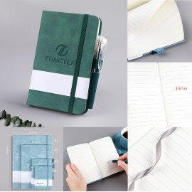 A6 Soft Touch Journal Notebook College Ruled Journal w/Pen Loop Elastic Closure Lined Writing Notebo with Logo