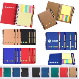 Logo Branded Spiral Notebook with Pen