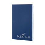 Promotional 5" x 8" Blue/Silver Leatherette Journal