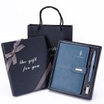 Business Notebook Set A5 Notepad Imitation Leather Gift Set with Logo