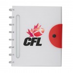 Cora Notebook (Pen not included) - Clear/Red with Logo