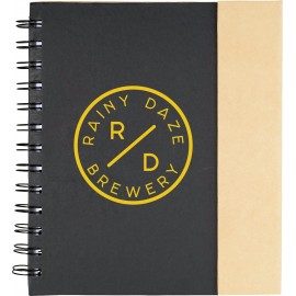 6.5" x 7" FSC Mix Lock-it Spiral Notebook with Logo