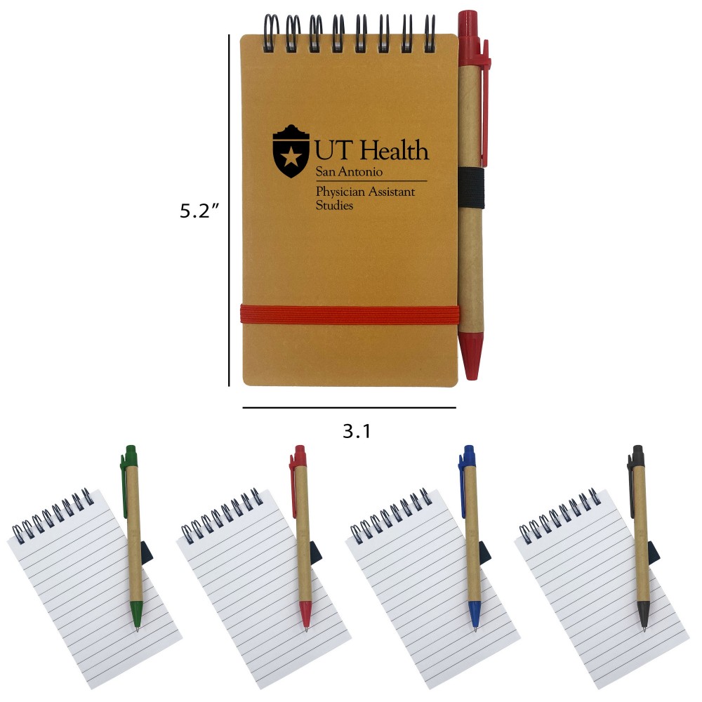 Logo Branded Mino Joter with Pen Eco Notepad