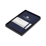 Logo Branded Moleskine Medium Notebook Gift Set - Navy Blue
