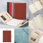 A5 Refillable 6 Round Ring Binder PU Leather Notebook Binder Personal Planner Journal with Pen Loop with Logo