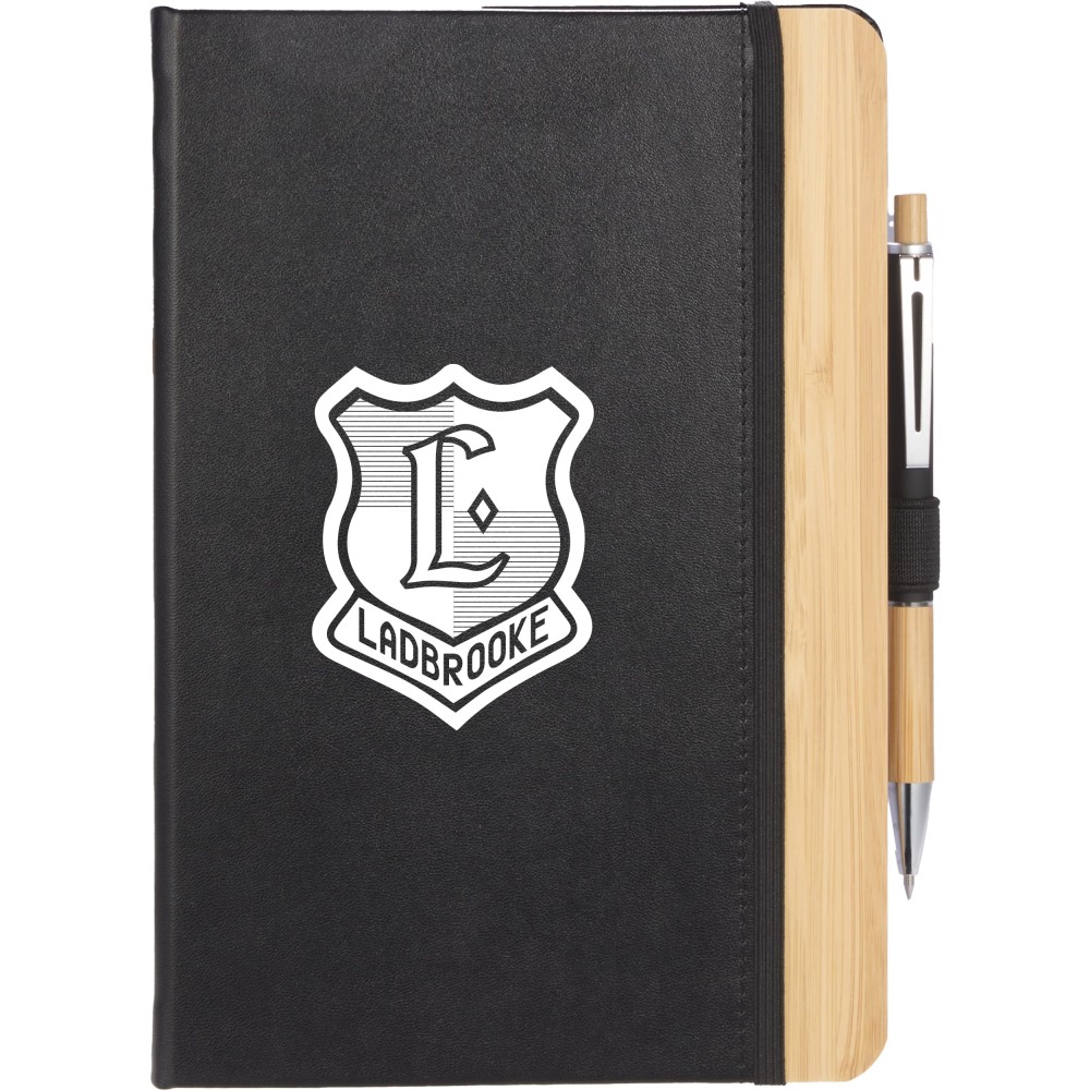 5.5" x 8.5" FSC Recycled Kia Bamboo Journal with Logo