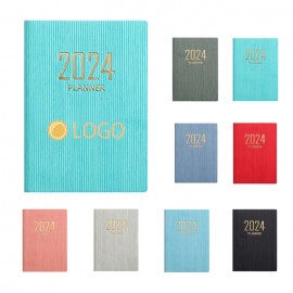 Logo Branded A7 Size Daily Planner Notebook for 2024