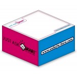 Ad Cubes - Memo Notes - 3.375x3.375x3.375-3 Colors, 2 Side Designs with Logo