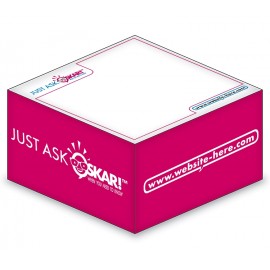Promotional Ad Cubes - Memo Notes - 2.75x2.75x1.375-1 Color, 2 Side Designs