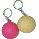 Keychain Series Stress Reliever Ball Logo Branded