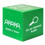 Green Cube Stress Reliever Toy Logo Branded