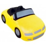 Custom Imprinted Yellow Convertible Car Stress Reliever