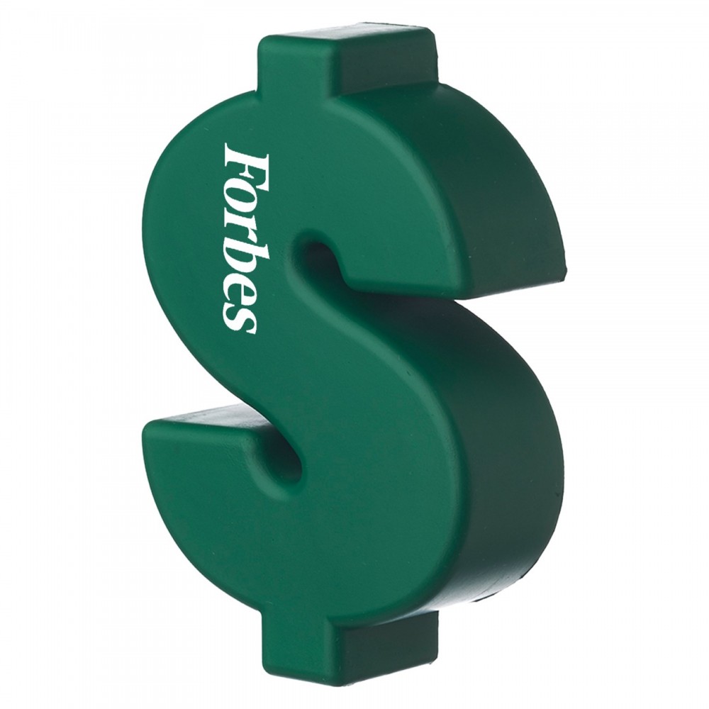 Customized Money Sign Shaped Stress Reliever w/ Custom Logo