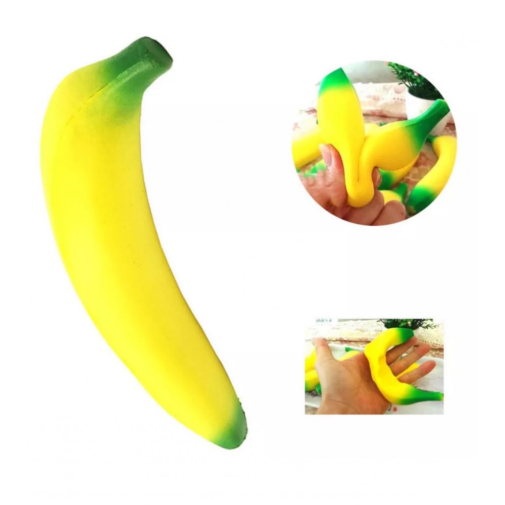 Slow Rising Stress Release Squishy Banana with Logo