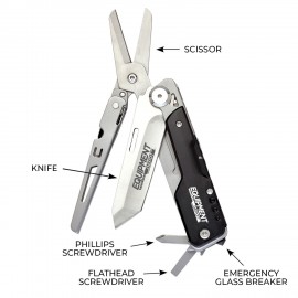 Cedar Creek Gemini 2-In-1 Scissor Knife Multi-Tool with Logo