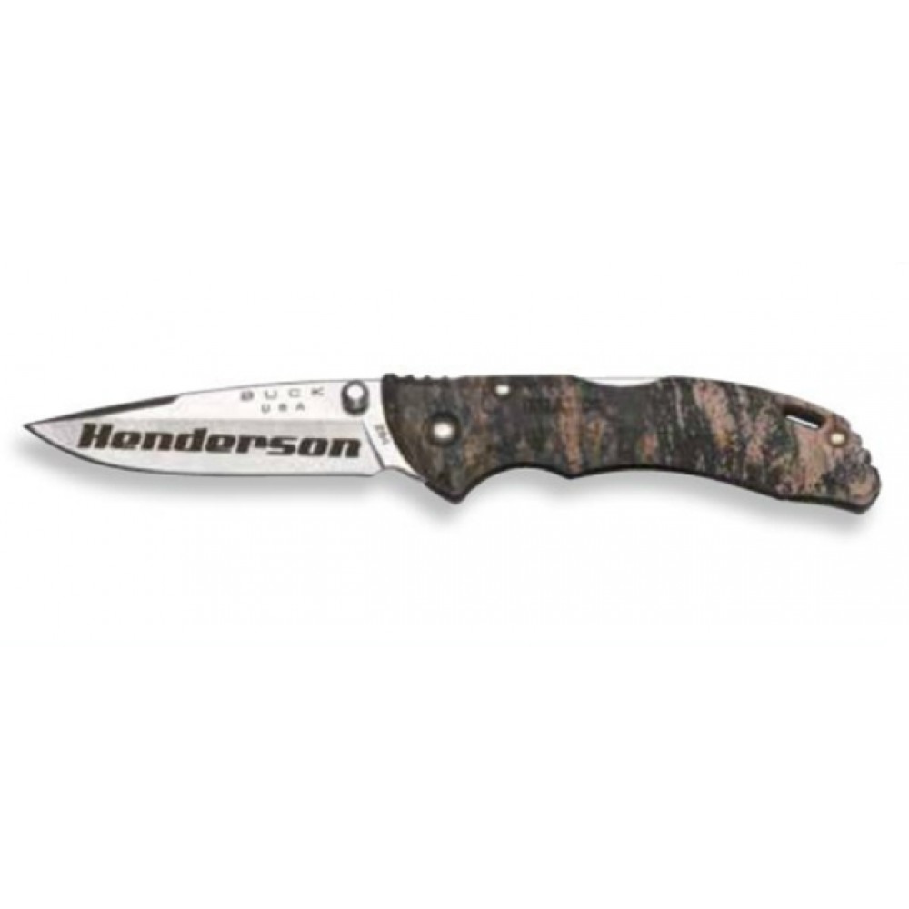 Buck Bantam Bbw Camo Lockback Knife with Logo