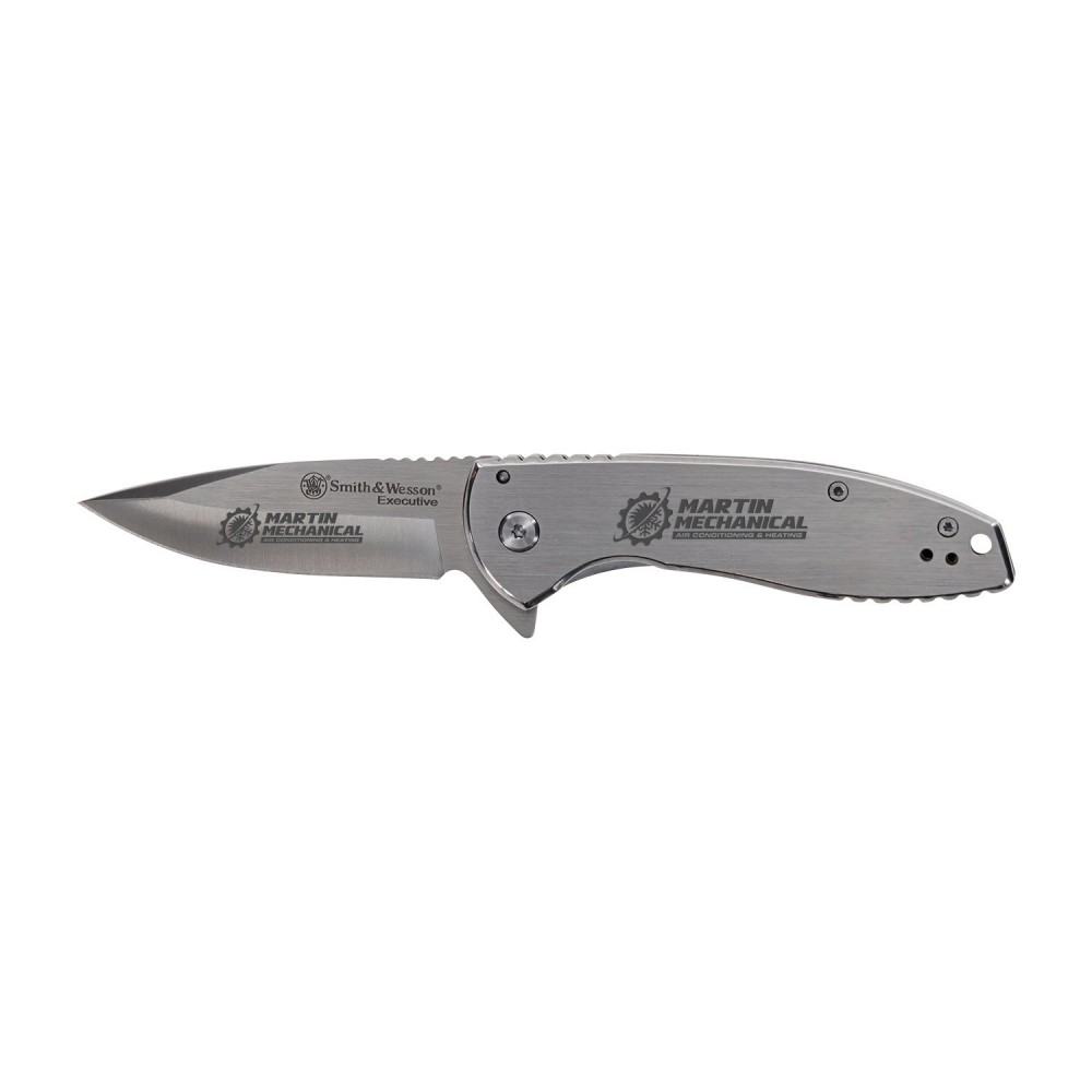 Smith & Wesson Executive Platinum Pocket Knife with Logo