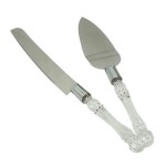 Personalized Wedding Cake Knife and Server Set