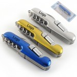 Personalized Multi-Function Tool Pocket Knife with Mini Flashlight