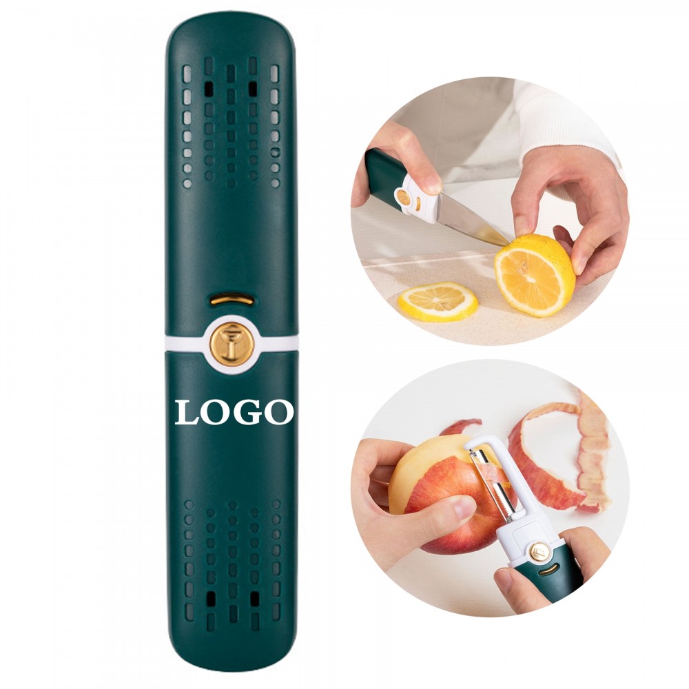 2 in 1 Fruit Knife With Peeler with Logo