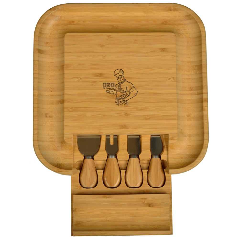 Logo Branded Malvern Cheese Board Set