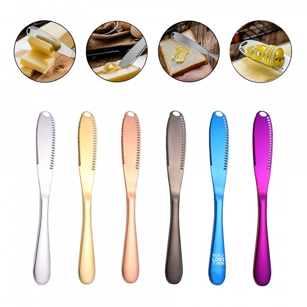 3 in 1 Stainless Steel Butter Spreader Knife with Logo