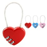 Heart-Shaped 3D Metal Padlock - Unique Love Lock for Romantic Moments with Logo