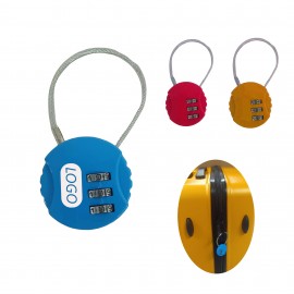 Digit Combination Lock With Wire Rope with Logo