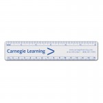 6" Clear Flexible Ruler with Logo